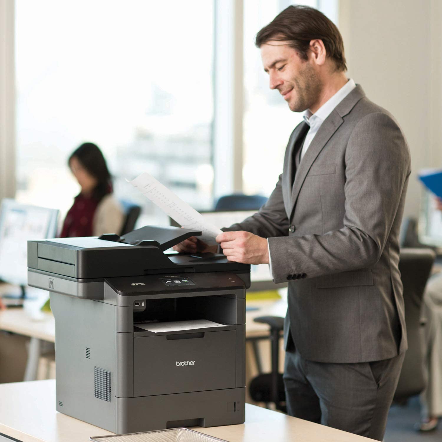 Brother Monochrome Laser Printer, Multifunction Printer, All-in-One Printer, MFC-L5900DW, Wireless Networking, Mobile Printing & Scanning, Duplex Print, Copy & Scan,  Dash Replenishment Ready - Image 4